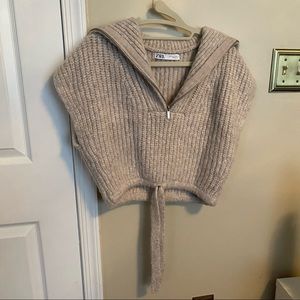 Zara Cropped Sweater Vest
